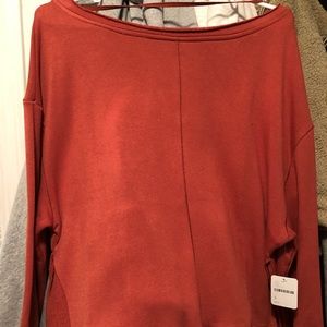 Free people burnt orange/red long sleeve